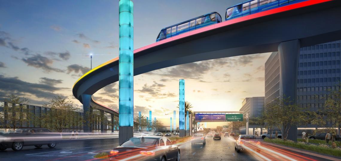 Construction Continues for LAX Automated People Mover Urbanize